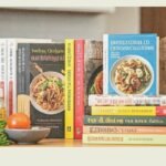 Essential Chinese cooking books displayed