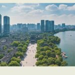 Aerial view of Hangzhou