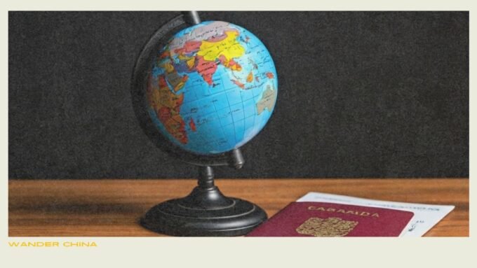 Globe showcasing Canada and China