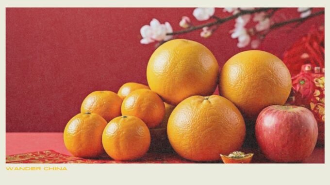 Fruits arrangement for Chinese New Year