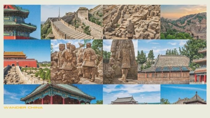 Collage of Chinese landmarks