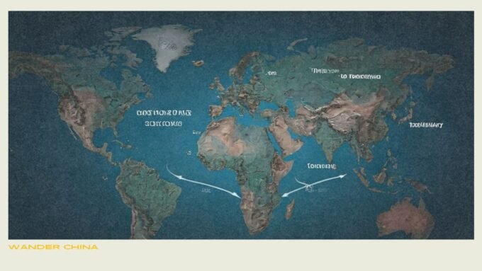 Major Chinese exports and trade flow illustration